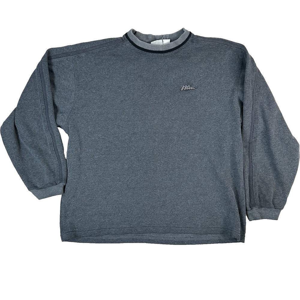 VTG No Fear Crewneck Sweatshirt Men's Size Medium Grey Y2K Emboridered